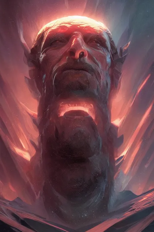 Image similar to portrait photo, celestial god overlord from the end of the Universe, dramatic lighting, cinematic, establishing shot, extremly high detail, foto realistic, cinematic lighting, post processed, concept art, artstation, matte painting, style by eddie mendoza, raphael lacoste, alex ross