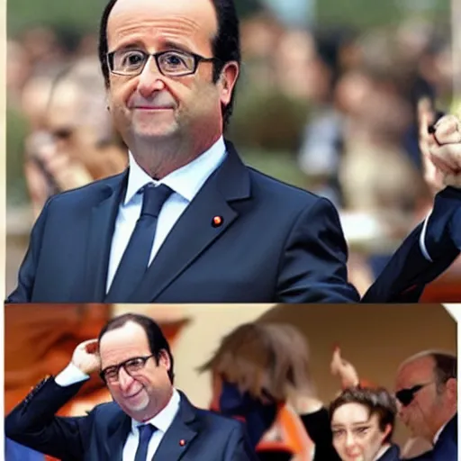 Prompt: Francois Hollande in style anime