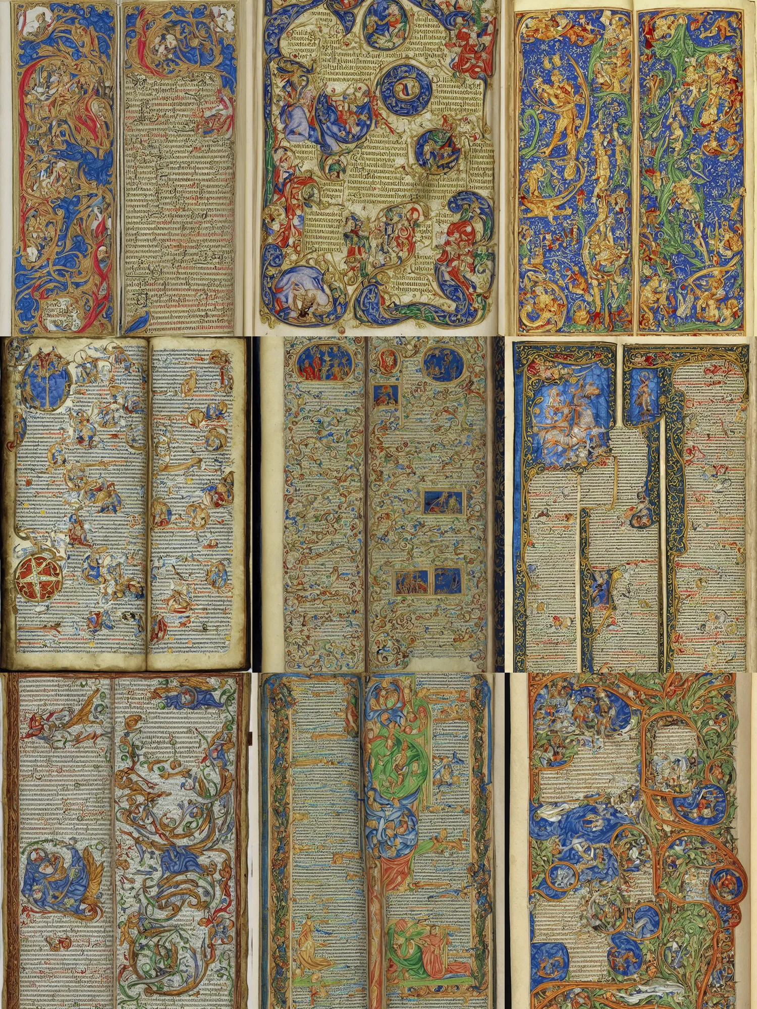 Prompt: an elaborate illuminated manuscript with secret arcane knowledge, detailed, intricate, codex