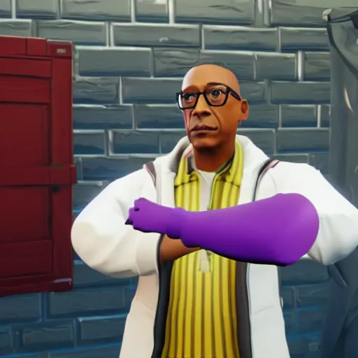 Prompt: gus fring in fortnite