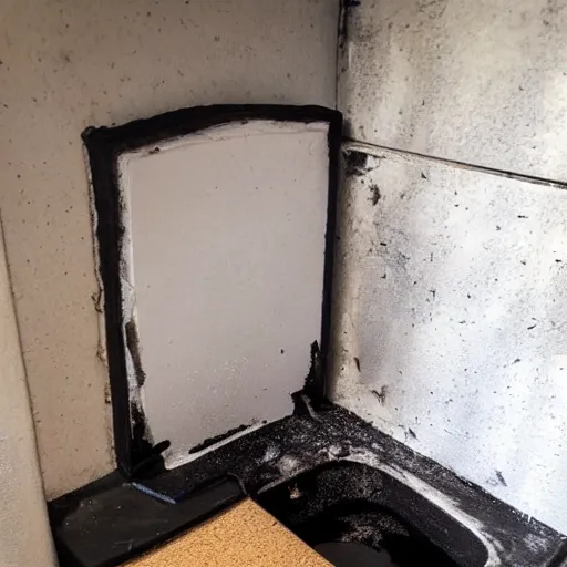 Image similar to charred toilet, craigslist photo