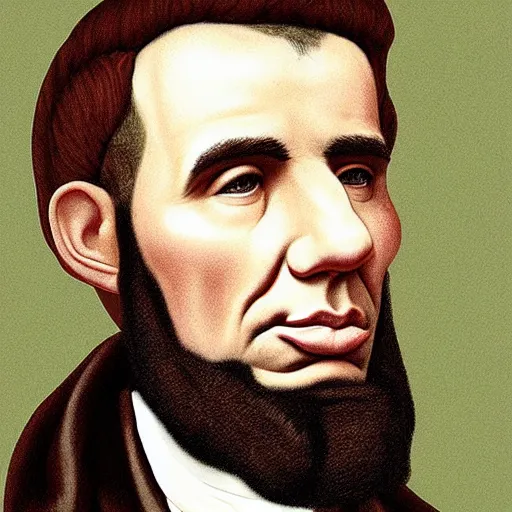 Prompt: drake!!! as lincoln, 1 8 th century portrait - n 4