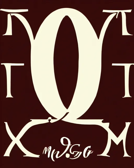 Prompt: The letters M and G monogram logo. whimsical style