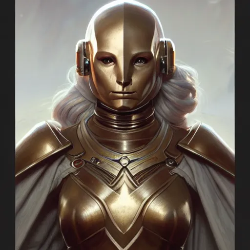 Prompt: portrait painting of a d & d female warforged cleric, ultra realistic, concept art, intricate details, eerie, highly detailed, photorealistic, octane render, 8 k, unreal engine. art by artgerm and greg rutkowski and charlie bowater and magali villeneuve and alphonse mucha