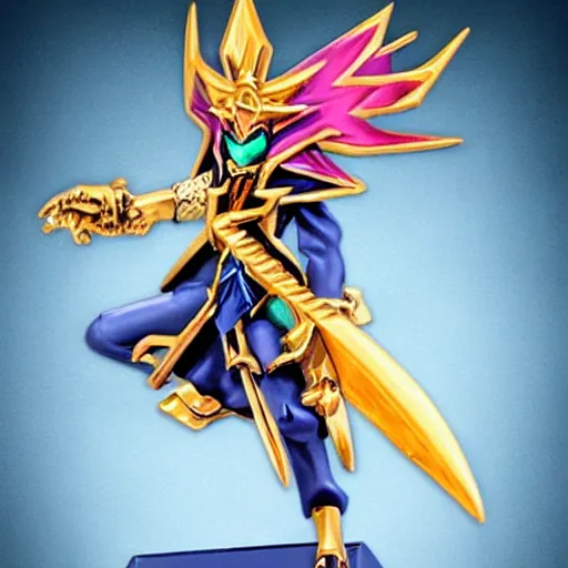 Prompt: yugioh as warhammer tabletop figurines t