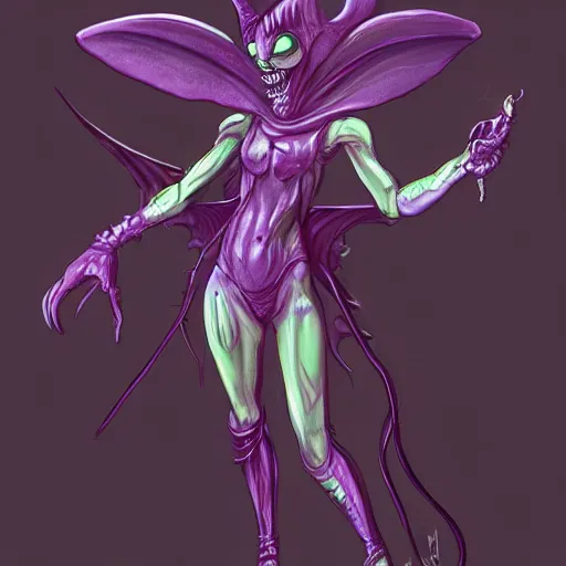 Image similar to a ridley scott xenomorph fairy princess, by senior concept jermaine rogers, trending on artstation