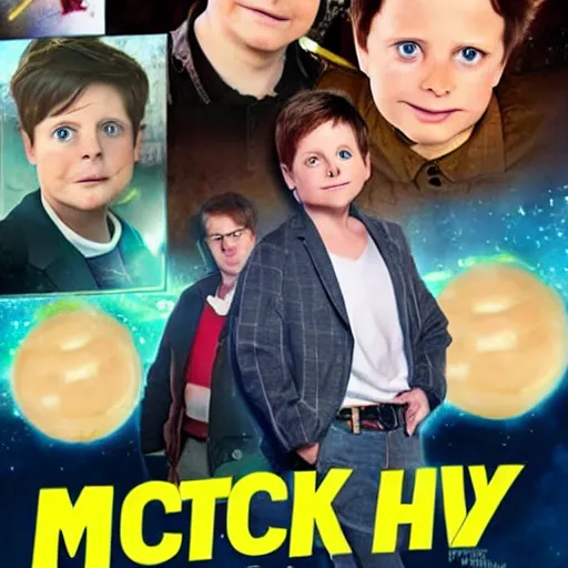 Image similar to live action movie of Morty Smith with Michael J Fox