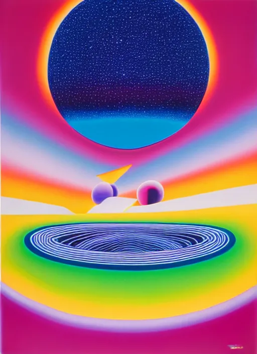 Prompt: universe by shusei nagaoka, kaws, david rudnick, airbrush on canvas, pastell colours, cell shaded, 8 k