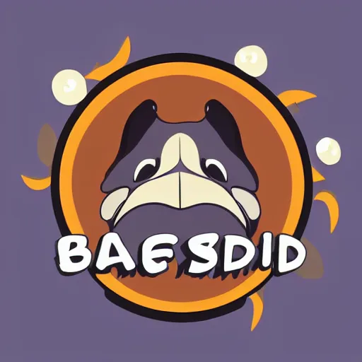 Prompt: logo of game studio bearded whale, vector art, high quality