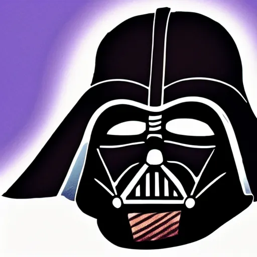 Prompt: Darth Vader with a little duck on his helmet, realistic