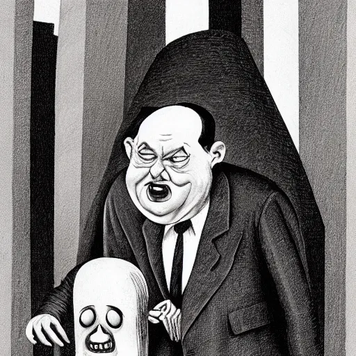 Image similar to a character by Charles Addams