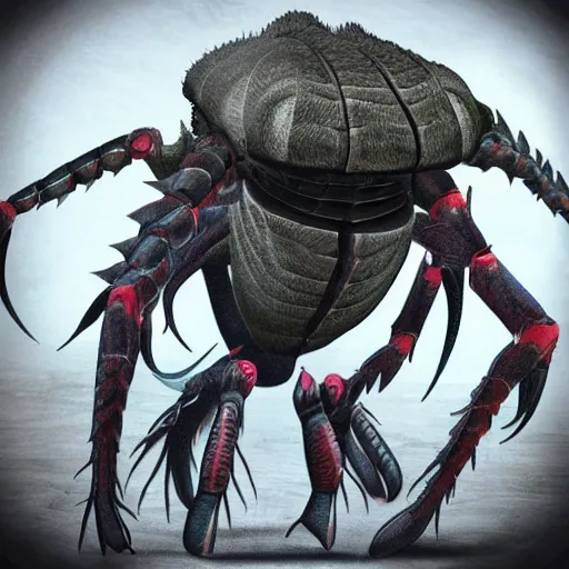 Image similar to giant arthropod creature