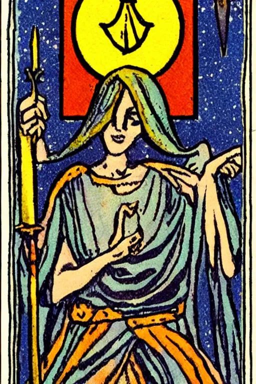 Image similar to tarot card