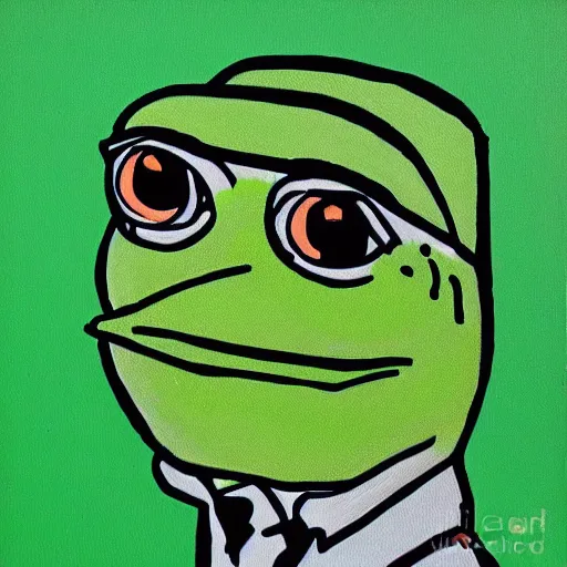 Prompt: pepe the frog painted by maximillian lenz and scott burdick