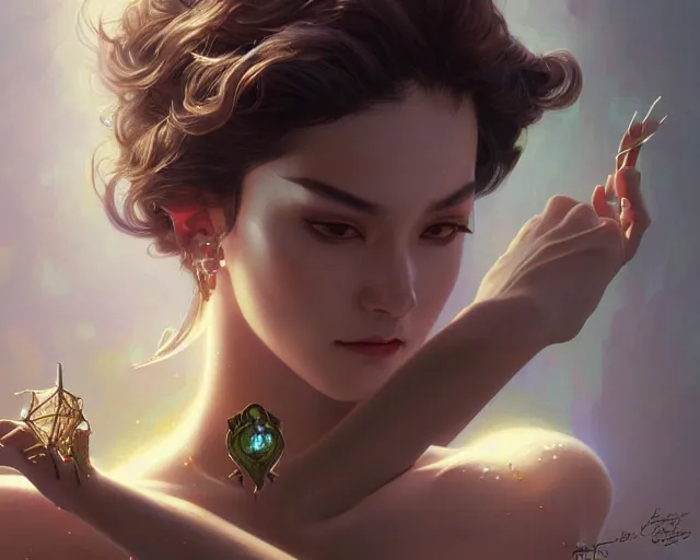 Image similar to photography of hajime sorayama, deep focus, d & d, fantasy, intricate, elegant, highly detailed, digital painting, artstation, concept art, matte, sharp focus, illustration, hearthstone, art by artgerm and greg rutkowski and alphonse mucha