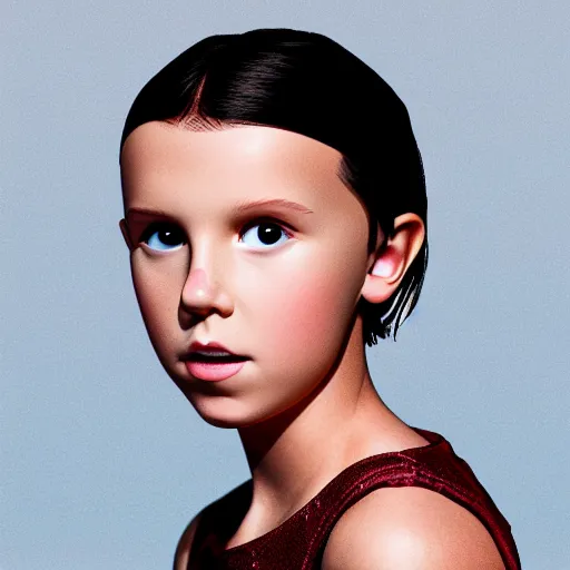 Image similar to Millie Bobby Brown made of water