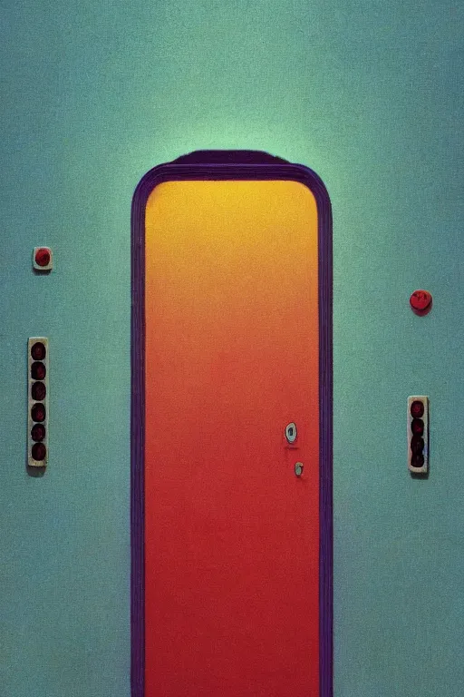 Prompt: a colorful vibrant closeup portrait of The Doors licking a tab of LSD acid on his tongue and dreaming psychedelic hallucinations, by kawase hasui, moebius, Edward Hopper and James Gilleard, Zdzislaw Beksinski, Steven Outram colorful flat surreal design, hd, 8k, artstation