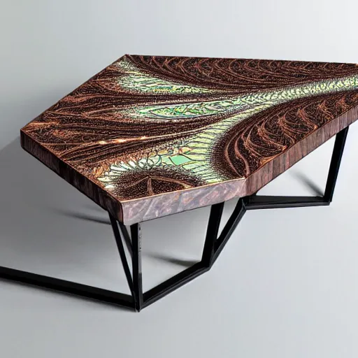 Image similar to fractal coffee table