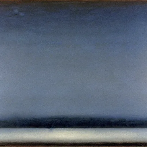 Image similar to the abstract painting'arctic void ', by caspar david friedrich, by rothko