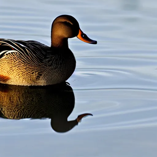 Image similar to a duck with ray bans