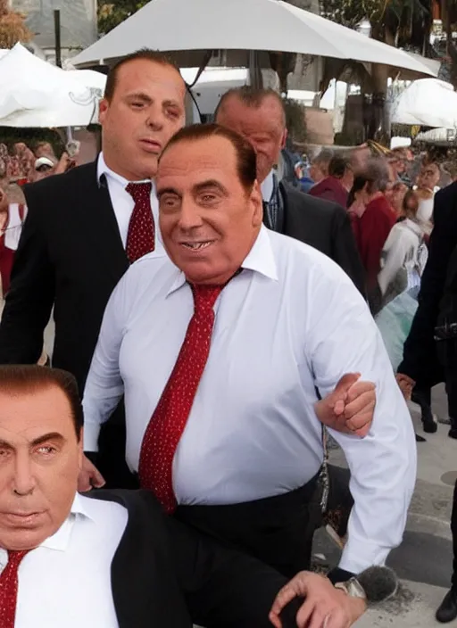 Image similar to a fat version of silvio berlusconi