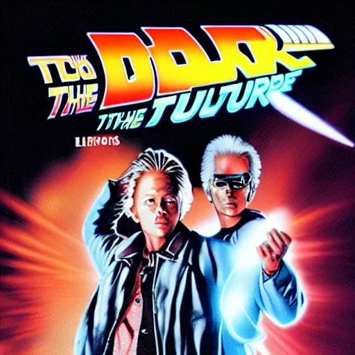 Image similar to Back to the future, featuring the Terminator