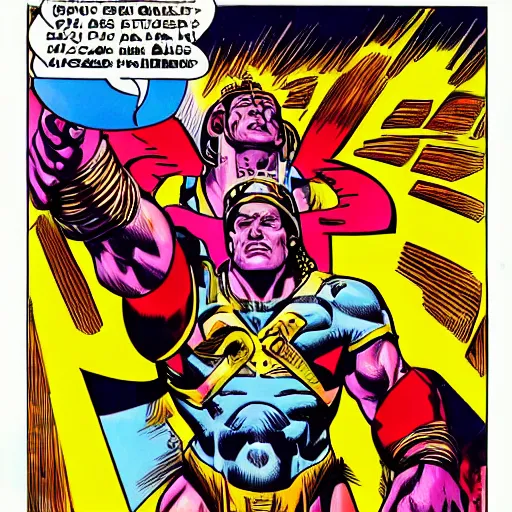 Prompt: God by Jack Kirby
