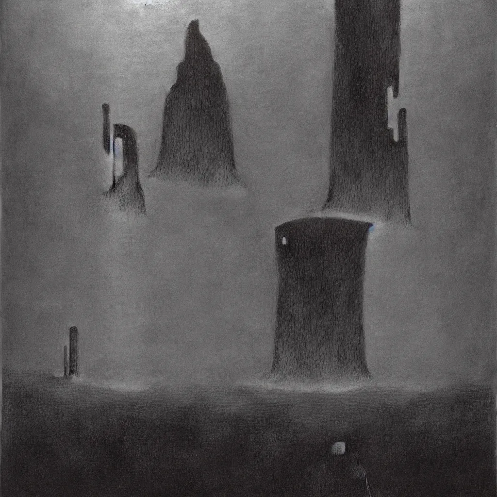 Image similar to Rage. Unholy chapel. Zdzisław Beksiński.