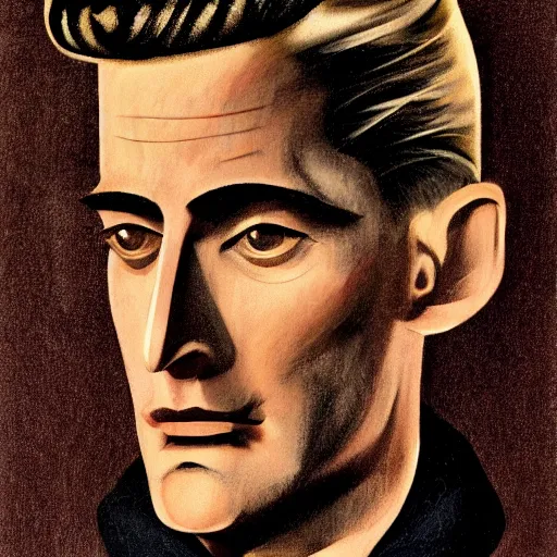 Image similar to dale cooper from twin peaks by dave mckean, hayao miyazaki, lucian freud, dramatic lighting, retro futurism, detailed, cgsociety, 5 0 s aesthetic,