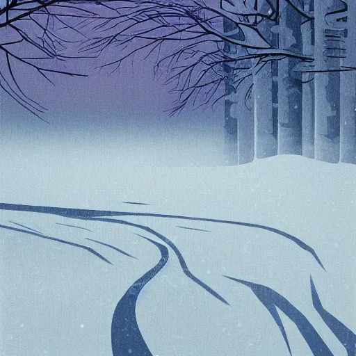 Prompt: mystic winter landscape by david aja