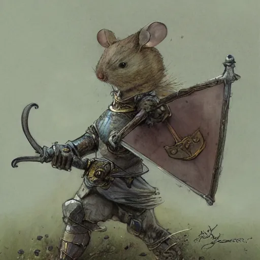 Image similar to a mouse knight by jean baptiste monge