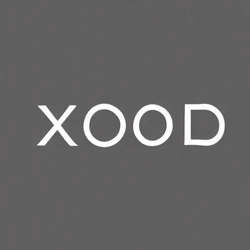 Image similar to logo of a company named exolook, minimal design, metallic