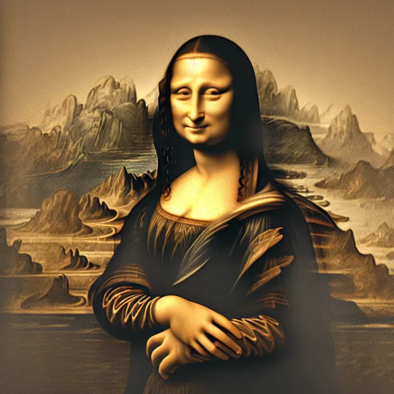 Image similar to a 3 d model of the mona lisa, 3 d render, octane render, studio lighting, cgi, highly detailed, high quality, ray tracing, unreal engine