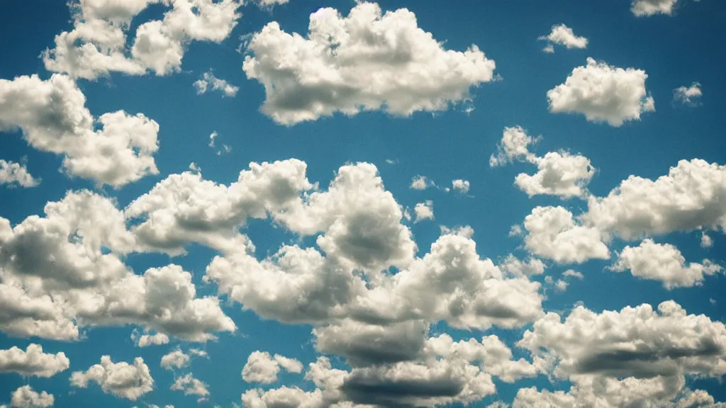 Image similar to puffy clouds sky sparse pixelated game background