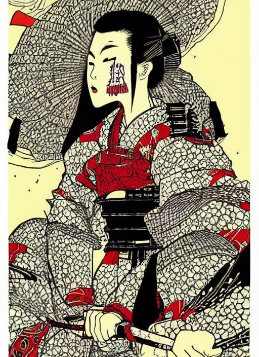 Image similar to Samurai Girl by Yuko Shimizu