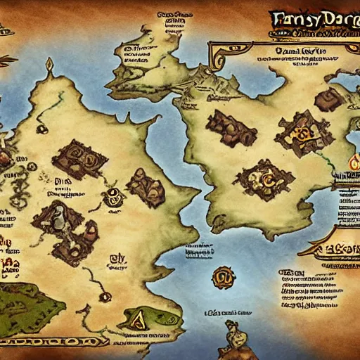 Prompt: d & d map role playing fantasy