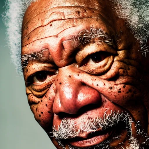 Image similar to photograph portrait of Morgan Freeman, intricate detail, sigma 85mm f/1.4, 4k, depth of field, high resolution, 4k, 8k, hd, full color