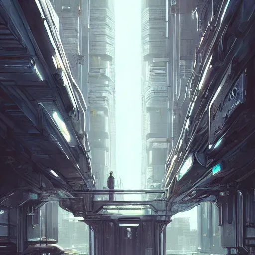 Image similar to door, cyberpunk, megastructure, street, complimentary contrast, dramatic lighting, gorgeous view, depth, painted by stanley lau, painted by greg rutkowski, painted by stanley artgerm, digital art, trending on artstation