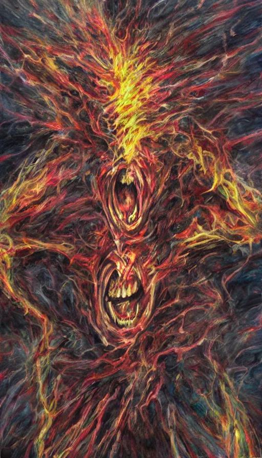 Image similar to rage, by schizophrenia patient
