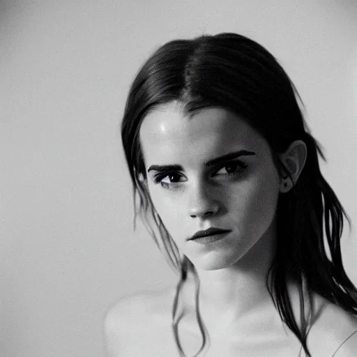 Image similar to 35mm film still of Emma Watson, figure portrait