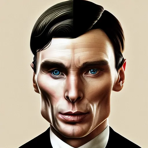 Prompt: a portrait of cillian murphy as tommy shelby, atlantis background, highly detailed, realistic face, digital art, epic, fantasy, in the style of luc begin, sharp, artstation