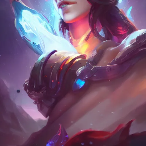 Image similar to a beautiful artwork by riot games, featured on artstation