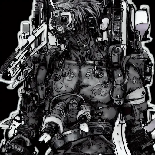 Prompt: a post-apocalyptic cyberpunk grimdark demon in the style of leonard boyarsky in the style of Yoji Shinkawa detailed realistic HD 8k High Resolution