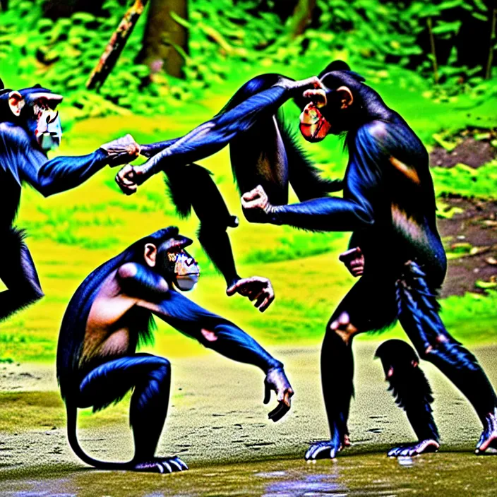 Image similar to battle chimps at vanvcouver,british columbia,canada