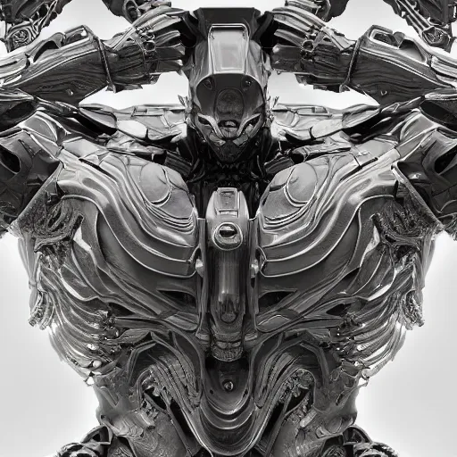 Image similar to mecha, highly detailed, symmetrical long head, smooth marble surfaces, detailed ink illustration, raiden metal gear, cinematic smooth stone, deep aesthetic, concept art, post process, 4k, carved marble texture and silk cloth, latex skin, highly ornate intricate details, art deco, dark enlightenment, alchemy, rubedo