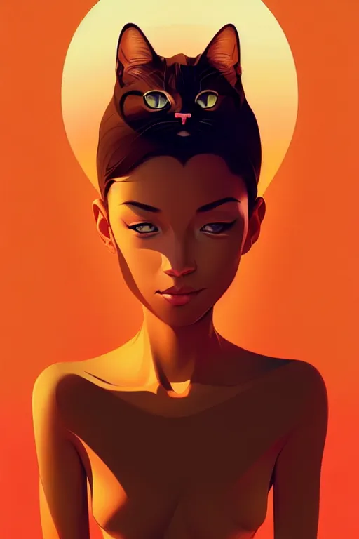 Prompt: smooth cat eyes, desert colors, centered median photoshop filter cutout vector behance hd by artgerm, jesper ejsing, by rhads, makoto shinkai and lois van baarle, ilya kuvshinov, rossdraws, illustration, art by ilya kuvshinov and gustav klimt