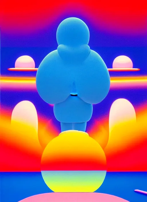Image similar to dreams by shusei nagaoka, kaws, david rudnick, pastell colours, airbrush on canvas, cell shaded, 8 k