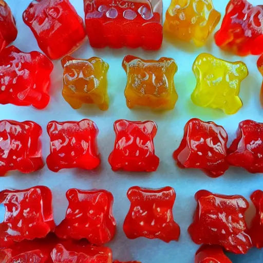 Image similar to meat gummy bears