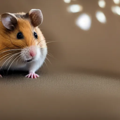 Image similar to photo of a hamster, cosplaying as princess leia, unedited,, sharp focus, 8 k