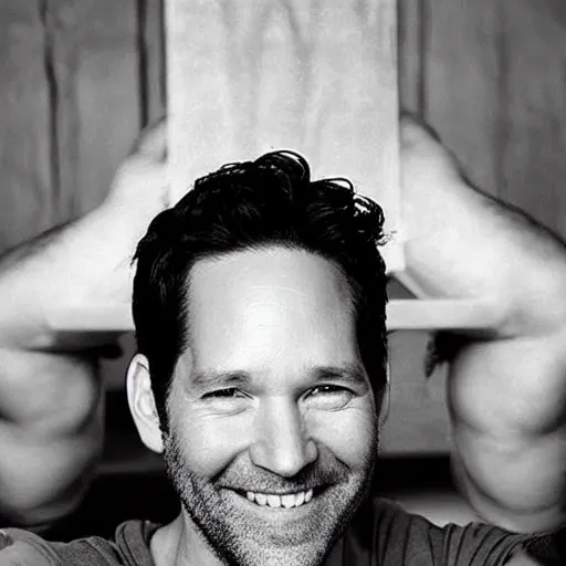 Prompt: “Actor Paul Rudd posing in his home Martial arts dojo, magazine photo, high-quality, high detail, funny”